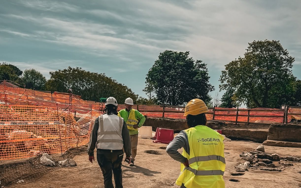 Team SoGEArch in un cantiere archeologico