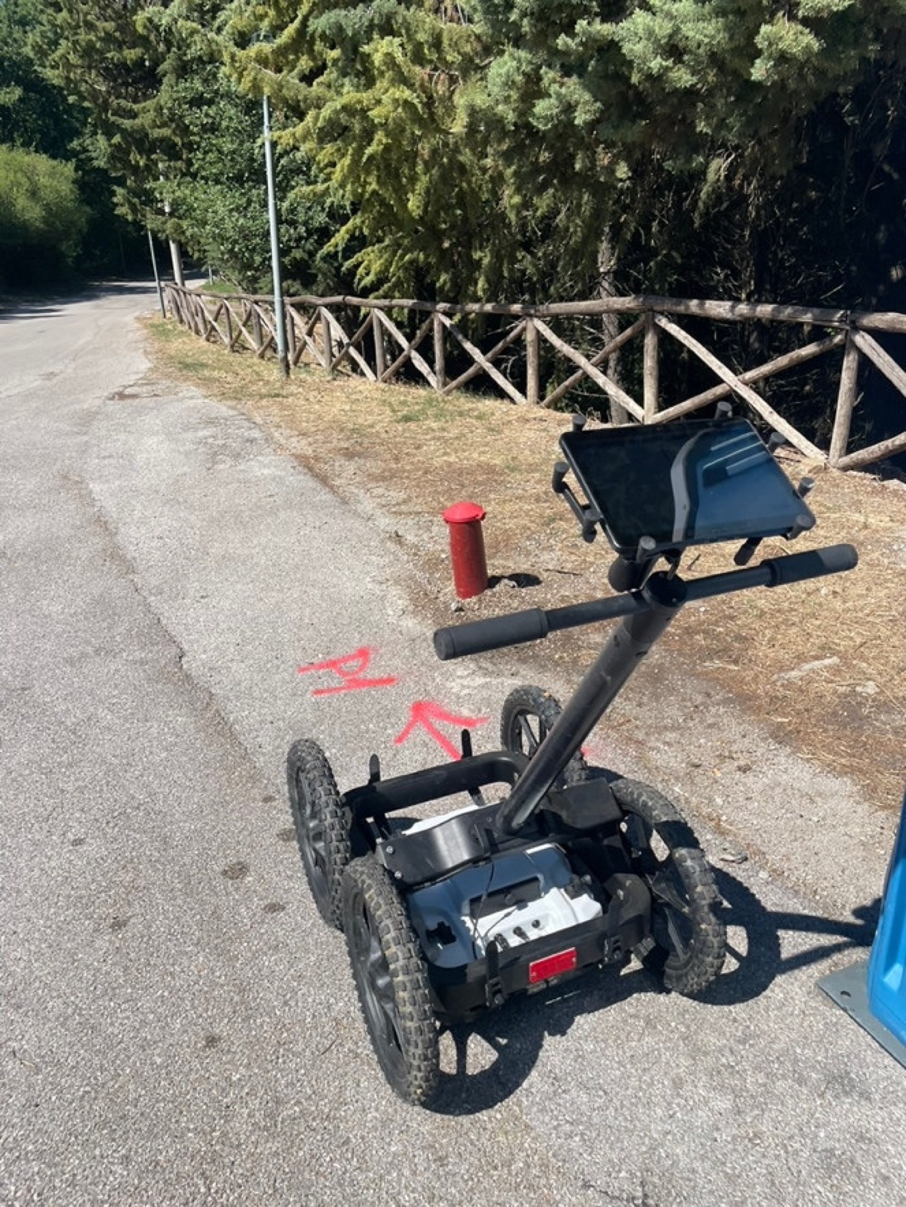 Strumentazione georadar utilizzata a Satriano di Lucania
