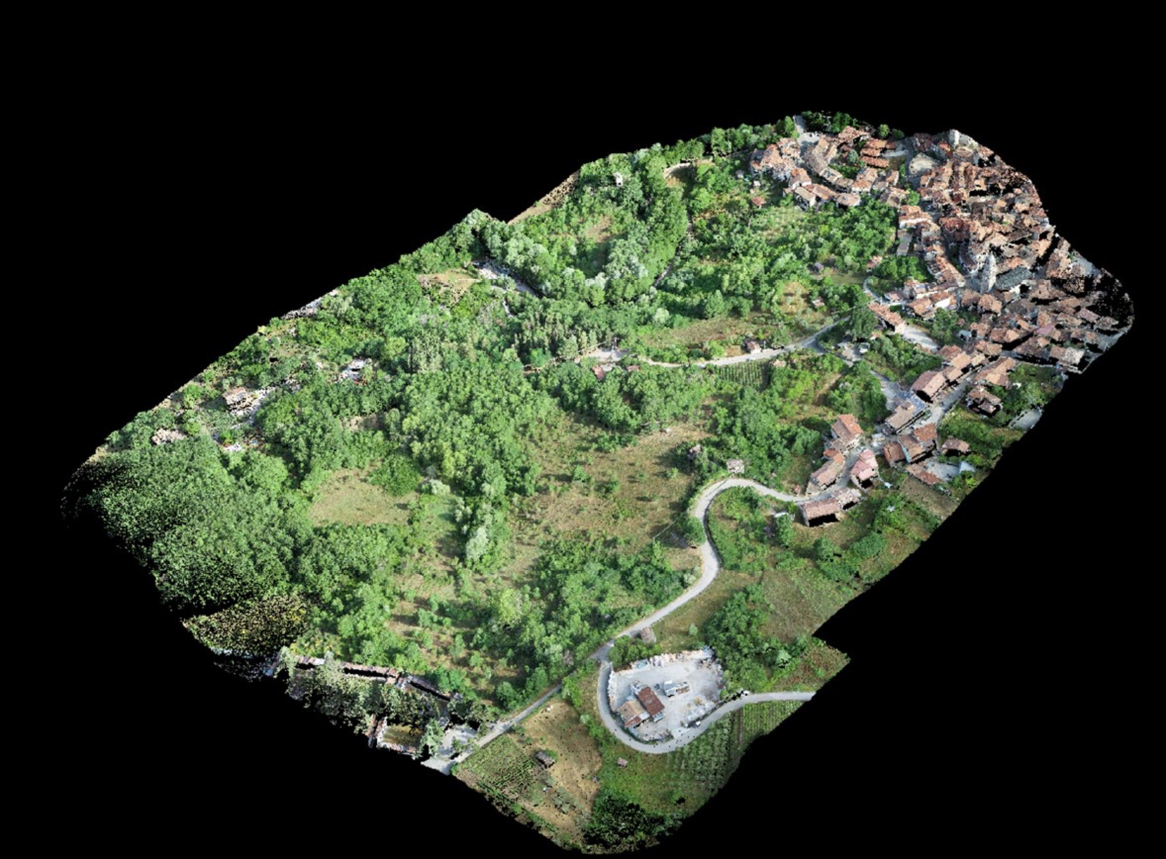 Rilievo LiDAR del territorio di Satriano di Lucania